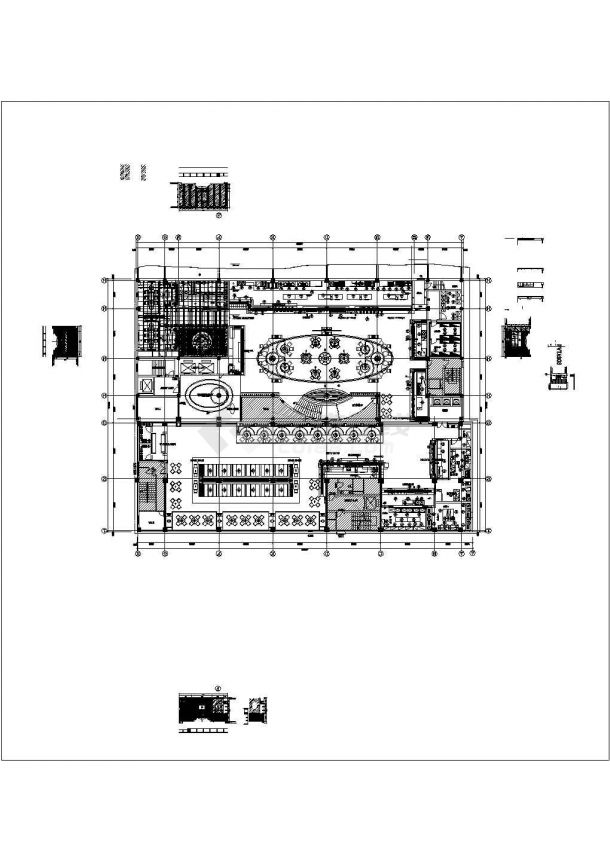 某娱乐中心餐厅CAD图纸立面设计构造节点图-图一