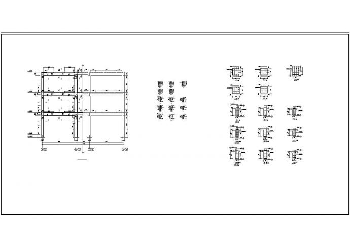 土木工程毕业设计_办公楼设计_1550.7平米三层机械厂办公楼毕业设计（计算书、部分建筑结构设计CAD图纸）_图1