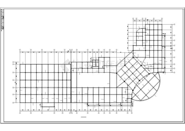 某酒店建筑结构cad施工图纸-图一