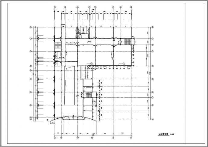 某地文化娱乐建筑cad施工图纸_图1