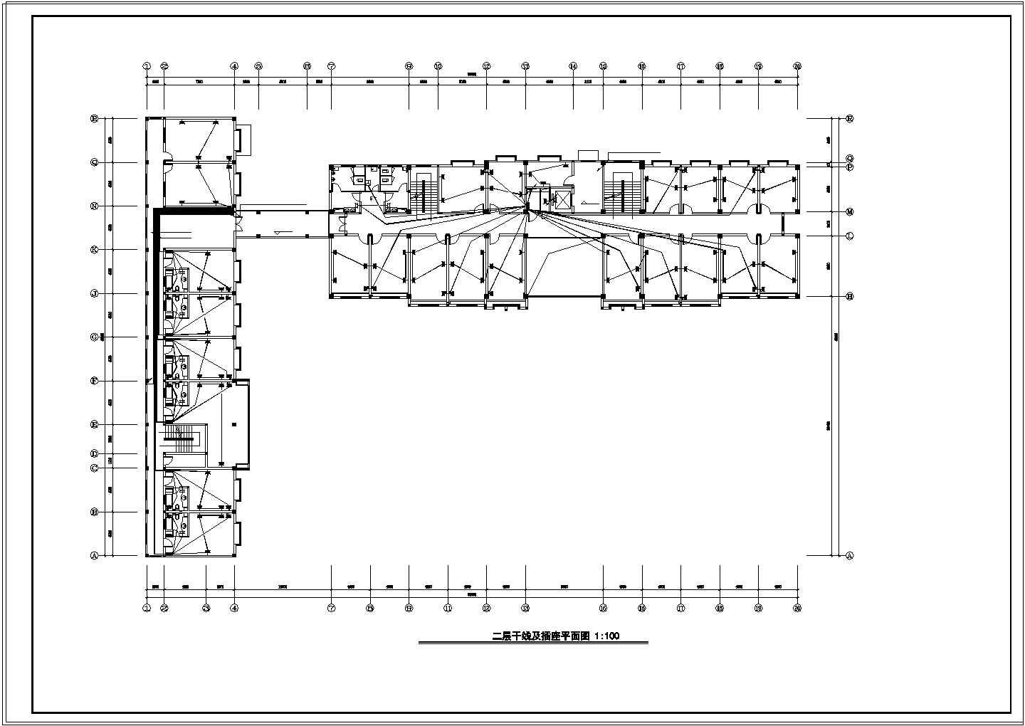 办公楼设计_某五层办公楼建筑电气设计方案CAD施工图纸