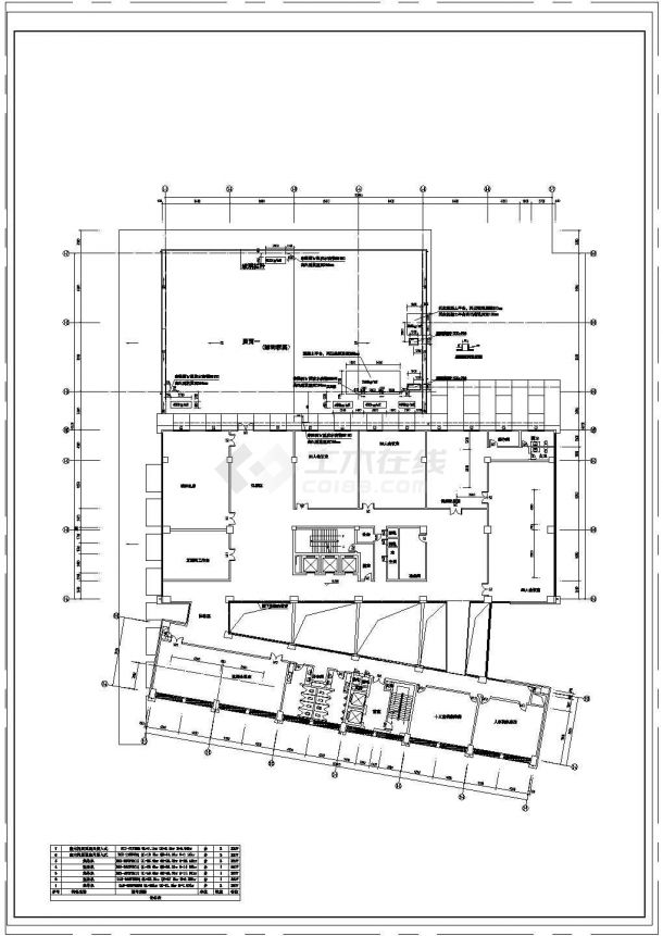 某研究院工程协同设计仿真大楼空调cad施工图纸-图二