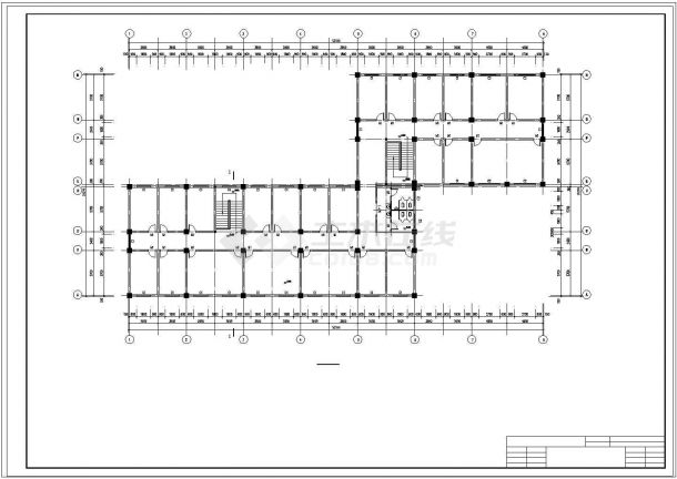 办公楼设计_5143.67平米，六层框架办公楼（含计算书、建筑、结构设计CAD图）-图二