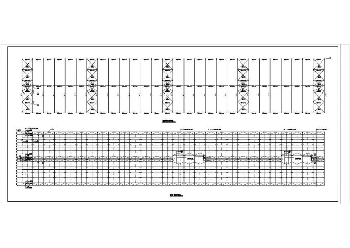 168x30m 30m跨厂房轻钢结构施工图_图1
