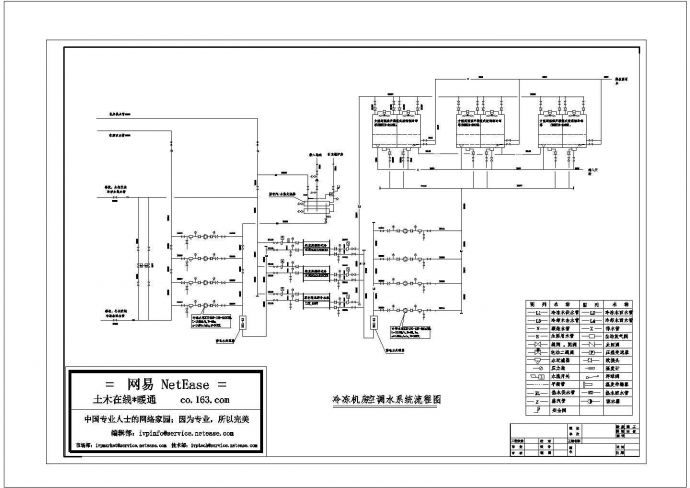 华侨大厦空调水系统图CAD_图1