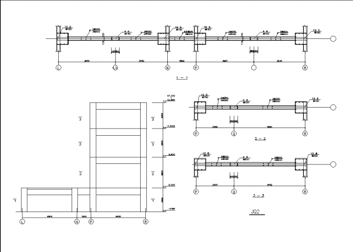 13层框架剪力墙结构宾馆综合楼结构设计施工cad图纸，含设计说明_图1