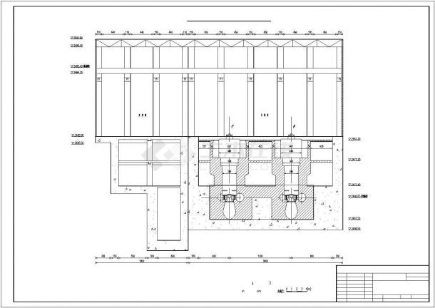 某地二瓦槽水电站厂房整套设计图-图二