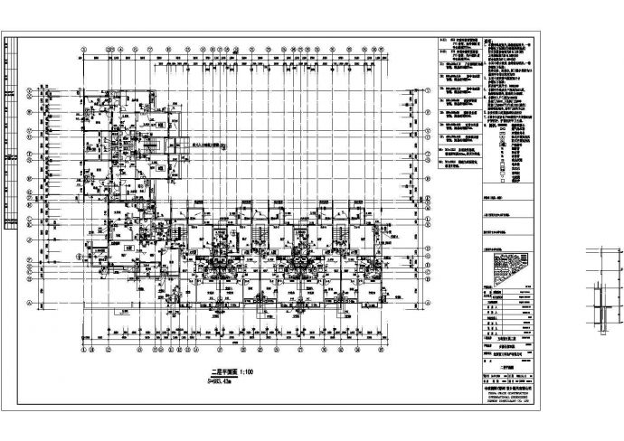 湖州某小区4600平米6层联排式住宅楼建筑设计CAD图纸（含夹层）_图1