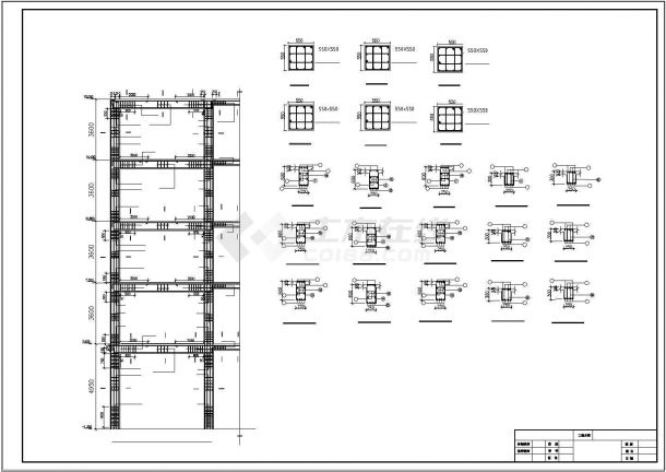 办公楼设计_建筑面积为4073.3平米，五层框架办公楼（计算书、建筑、结构cad图、开题报告）-图二