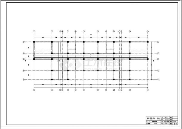 土木工程毕业设计_办公楼设计_4465.00㎡ 六层框架行政办公楼毕业设计（含计算书，建筑结构cad图）-图二