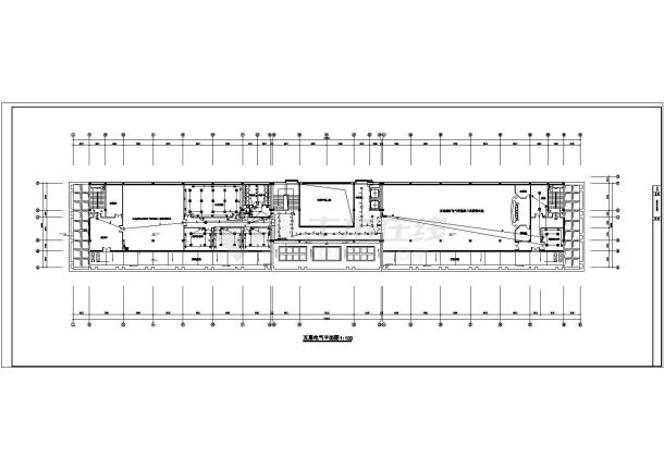 办公楼设计_某五层办公楼电气设计方案CAD施工图纸-图二