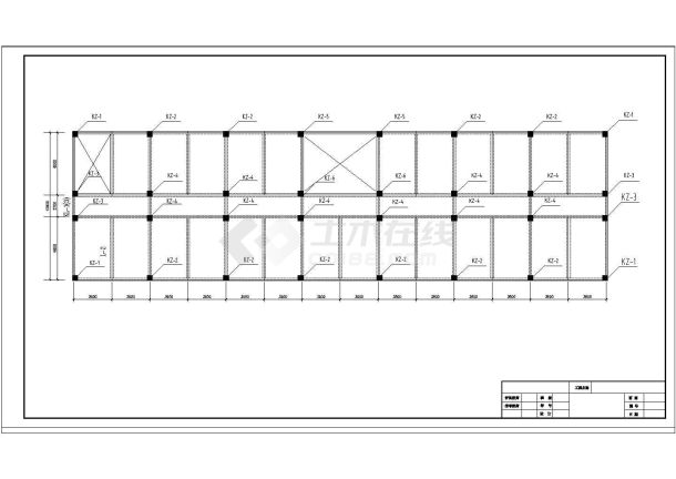 土木工程毕业设计_办公楼设计_【5层】4073.3平米框架办公楼毕业设计（计算书、建筑、结构cad图、开题报告）-图一