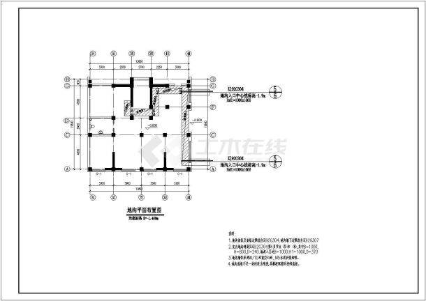 南通某旧小区二层建筑底框结构cad施工设计图-图二