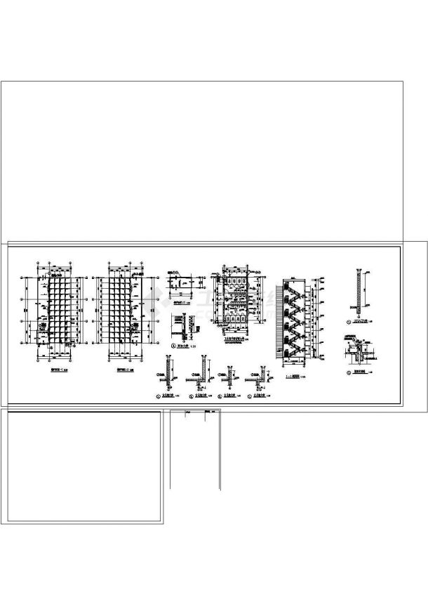 12762平方米五层现代造型的大厂房建筑设计cad图，含设计说明-图二