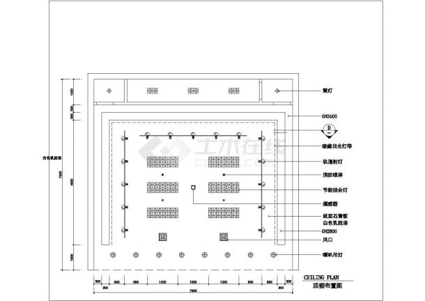 某国际服装展厅专卖店装修详细方案设计施工CAD图纸-图二