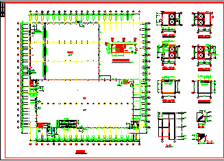 15300平方米单层某轻钢厂房建筑施工图，含设计说明-图二
