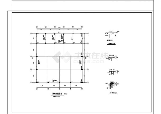 钢结构厂房结构设计图，含设计说明-图一