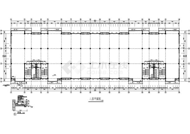 四层厂房建筑施工图，含设计说明-图二