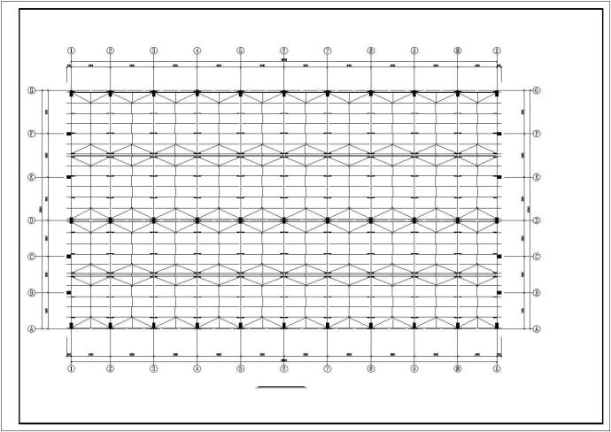 某地区58.8x33m钢梁排架柱厂房结构施工图_图1