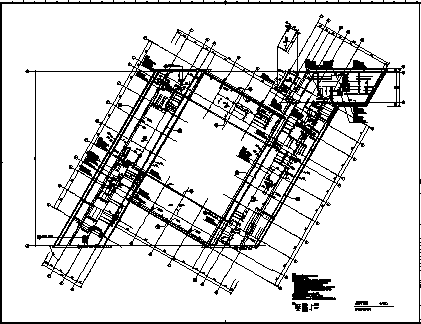 某五层大学材料科学与工程学院大楼建筑施工cad图，共七张-图一