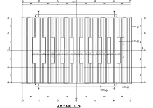 30m跨单层厂房建筑施工图纸-图一