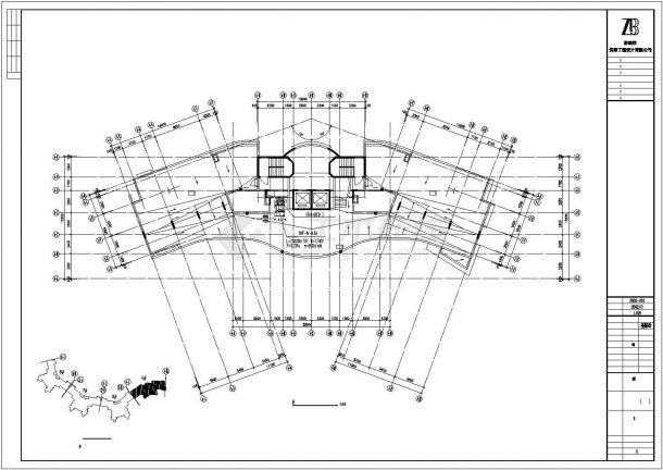 珠海市某高层住宅楼内部空调+防烟系统设计CAD图纸-图二