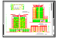 某市十字路拐角处大酒店CAD整套设计施工方案图纸-图二