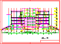 某地师范学院建筑设计cad施工图纸-图一