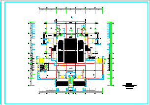 某学校艺术中心全套cad设计建筑图-图二