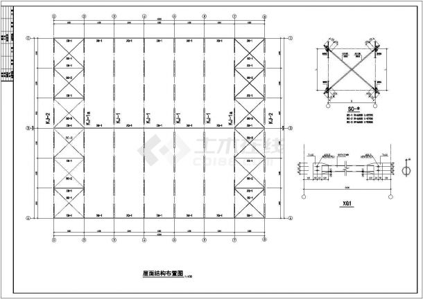 42x36m 18m双连跨单层门式刚架结构独立基1530.7平米标准厂房结施图（设计说明）-图一