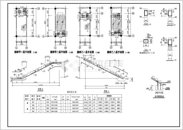 某地48x17.5m 框架结构开间6m厂房结施图（设计说明）-图二