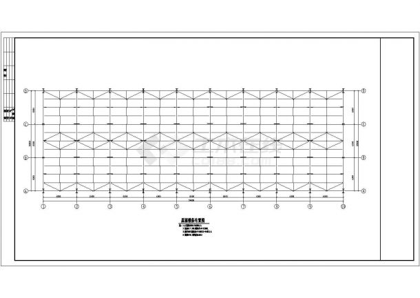 某地区54x18m 钢结构15吨吊车厂房结构施工图（设计说明）-图一