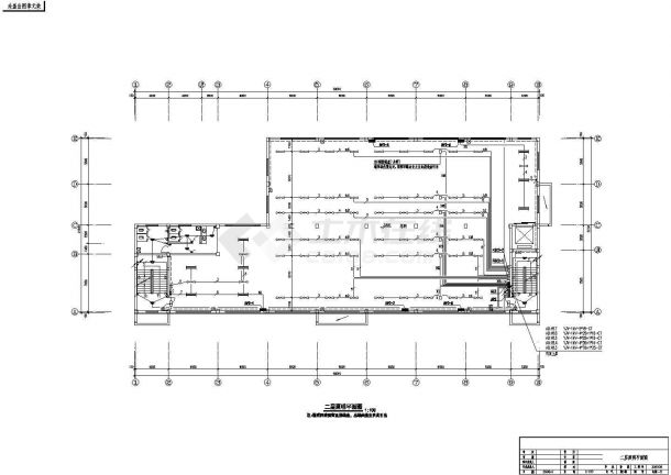 5282㎡六层框架结构厂房车间电气设计图纸-图二