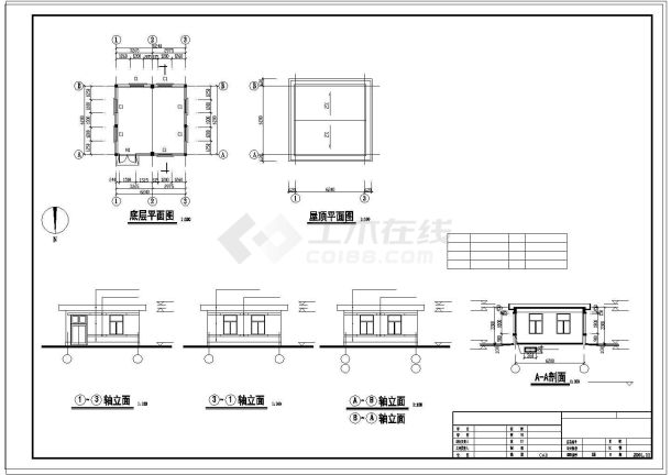 1.5m泵站工程cad施工设计cad图纸-图一