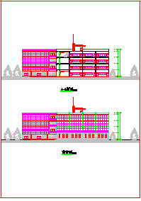  A primary school building construction design cad drawing - Figure 1