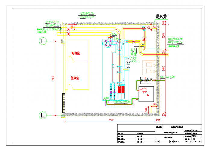 某地换热站施工图CAD图纸_图1