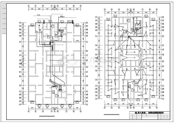18层住宅楼带人防电气设计CAD施工图纸-图二