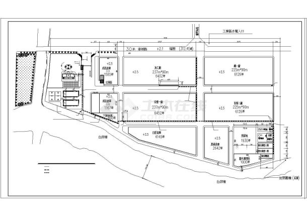 某厂区景观道路路灯设计cad施工图纸-图二