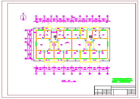 【6层】2454㎡六层砖混住宅楼设计（计算书,任务书,开题报告,施组,建筑,结构图）_图1
