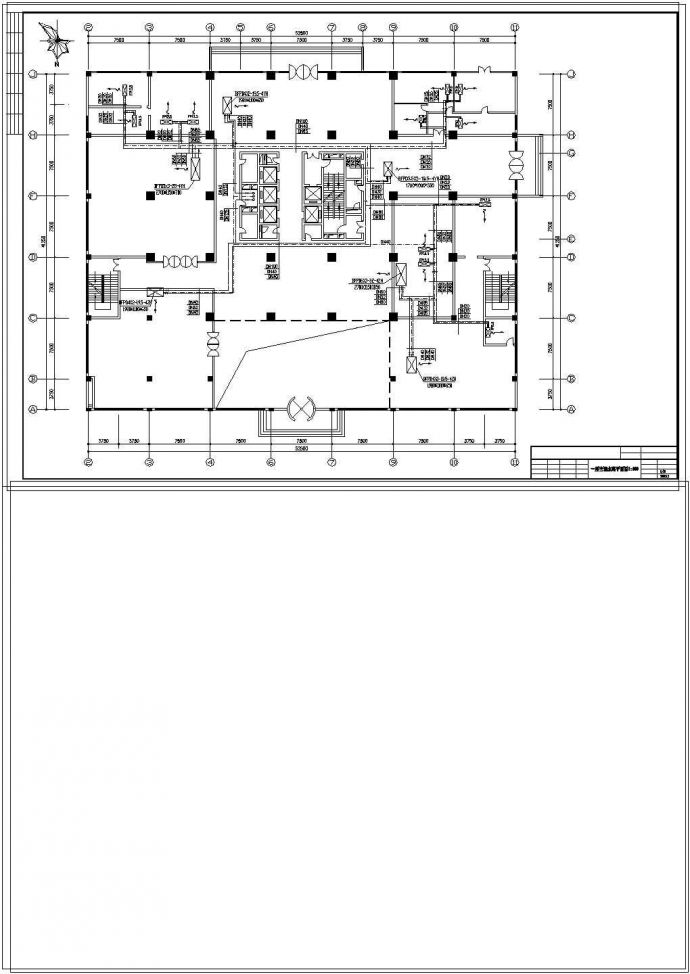 办公大厦中央空调设计cad全套图纸_图1