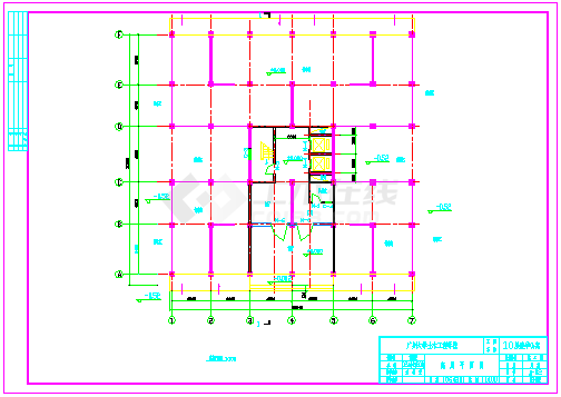 【10层】十层框剪方型住宅楼设计（建筑图结构图计算书）-图一