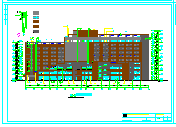 成都市某十层中西医结合医院cad建筑设计施工图纸_图1
