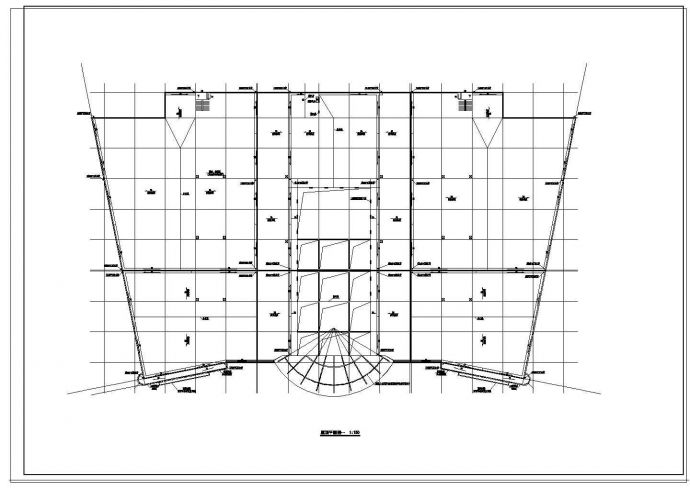 大型采购超市建筑CAD方案施工图纸_图1