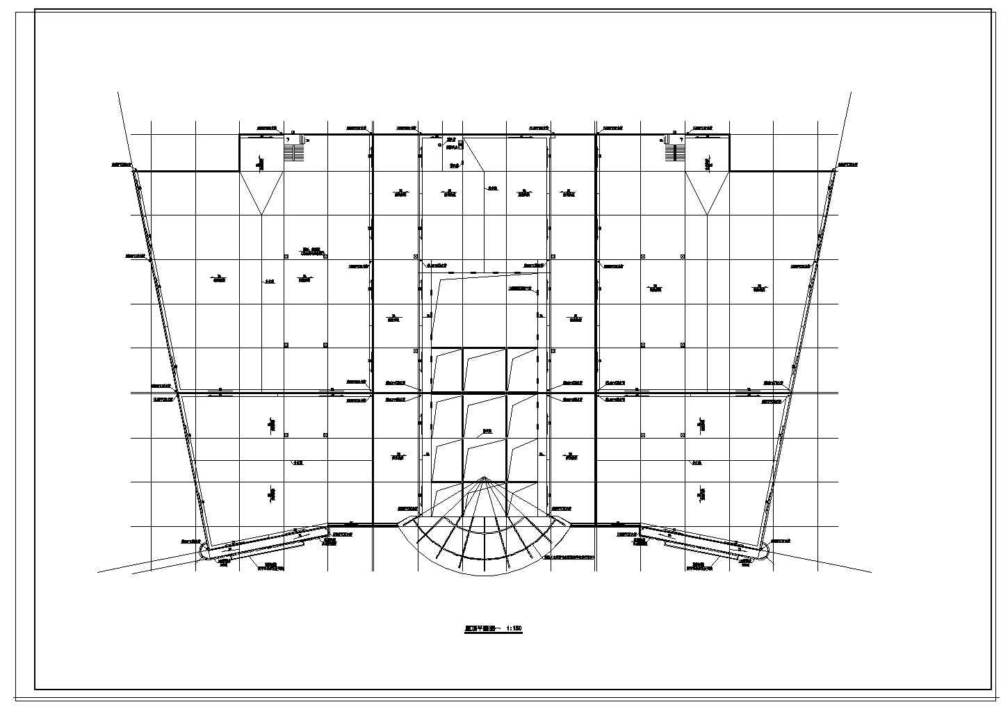 大型采购超市建筑CAD方案施工图纸