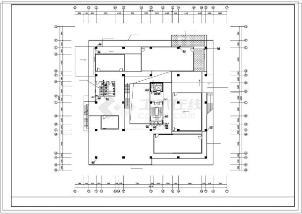 办公楼设计_多层办公楼设计CAD方案施工图纸-图一
