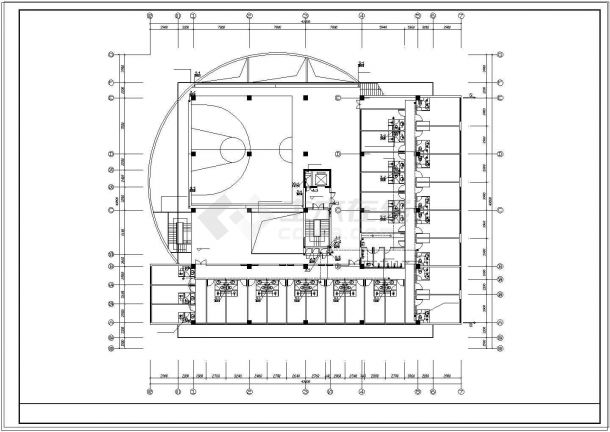 办公楼设计_多层办公楼设计CAD方案施工图纸-图二