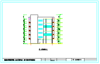 6层 5620平米框架宿舍楼cad设计（计算书、建筑、结构图）-图二