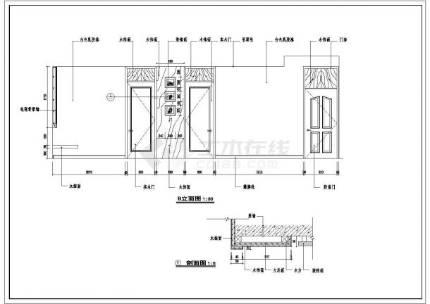 吉林省九台市新建经典详细室内家装cad平面施工图线路布置图-图二