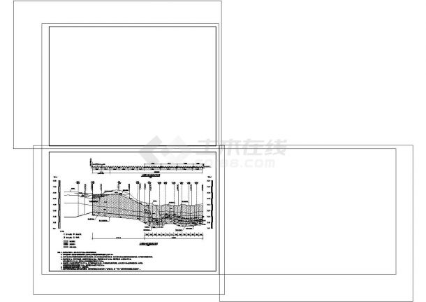 主坝防渗墙及灌浆层施工图非常标准cad图纸设计-图二