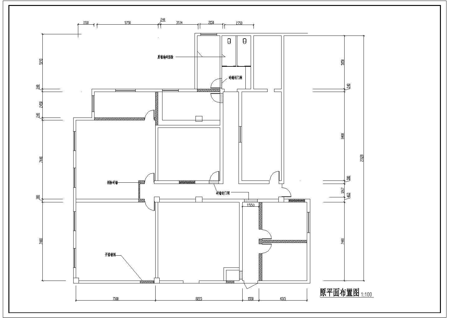 【镇江】社区农业银行全套装修施工设计cad图(含天棚平面图、平面布置图)